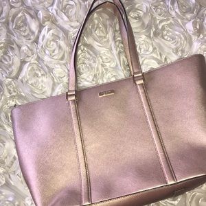 Large Kate Spade Rose Gold Purse